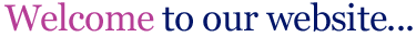 Welcome to our website...